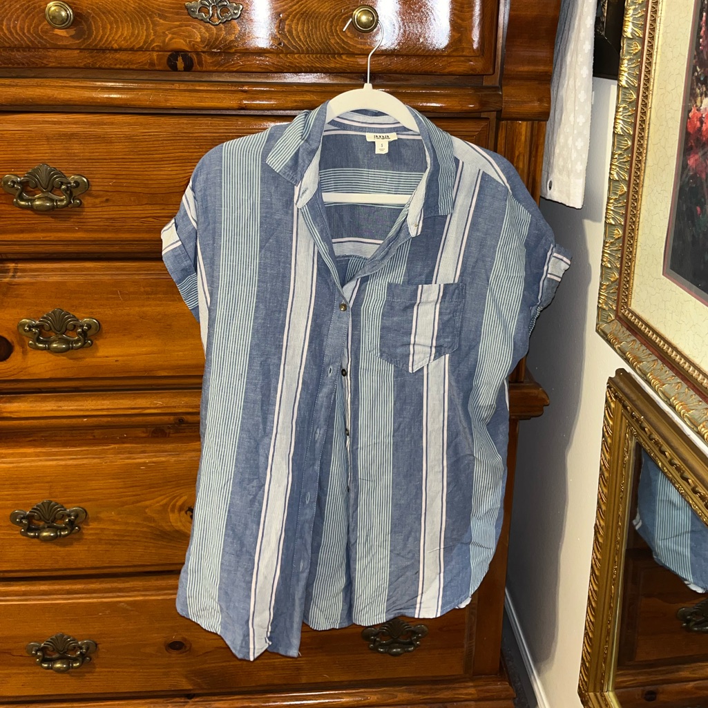 Blue Stripped Button Down